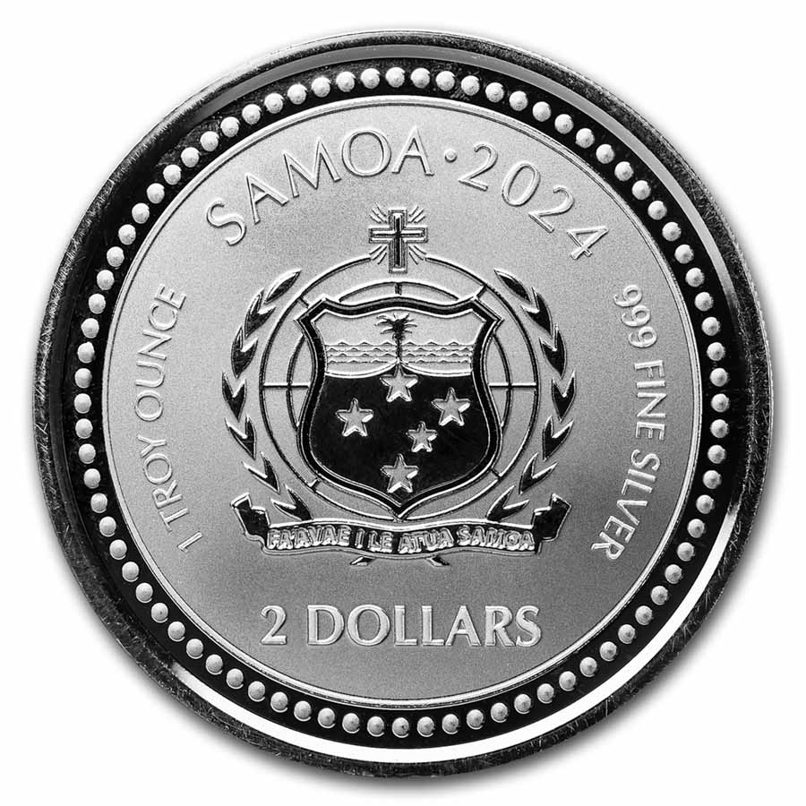 2024 Samoa 1 oz Silver Jesus The Creator BU