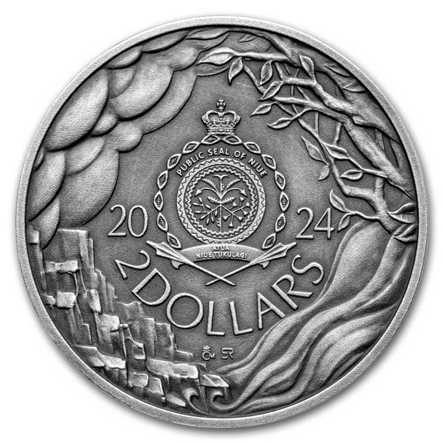 2024 Niue 1 oz Silver Mythological Figures: Mermaid