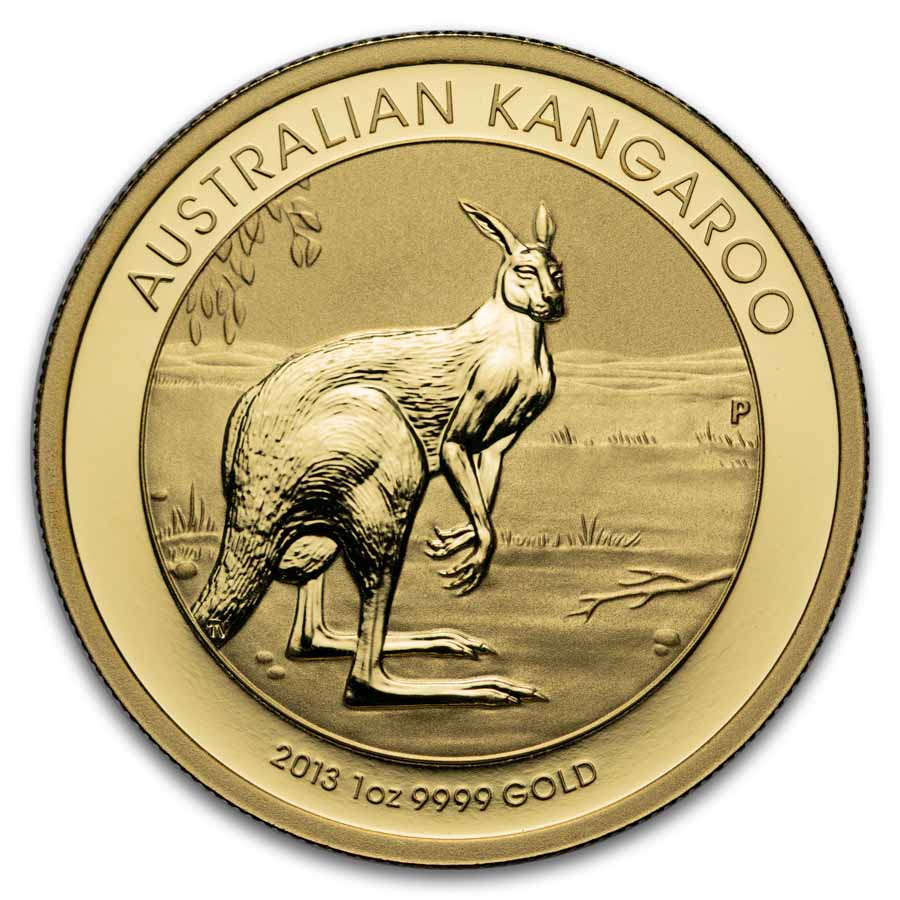 1 oz Gold Australian Kangaroo (Abrasions)