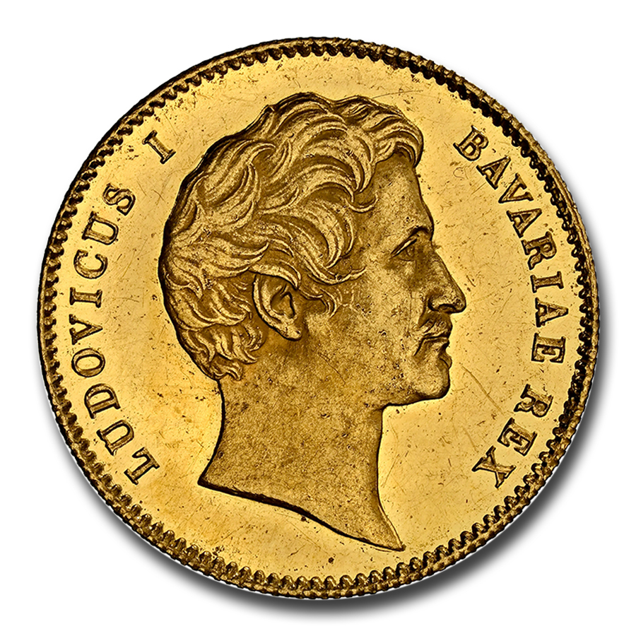 1846 Germany Gold Ducat Ludwig I MS-61 NGC (PL, Bavaria)