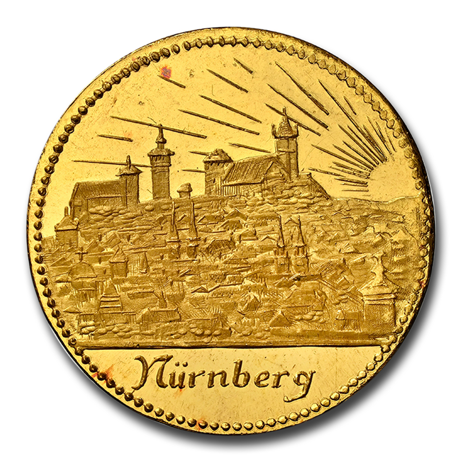1928 Germany Gold 20 Goldmark MS-66 NGC (PL, Nernburg)