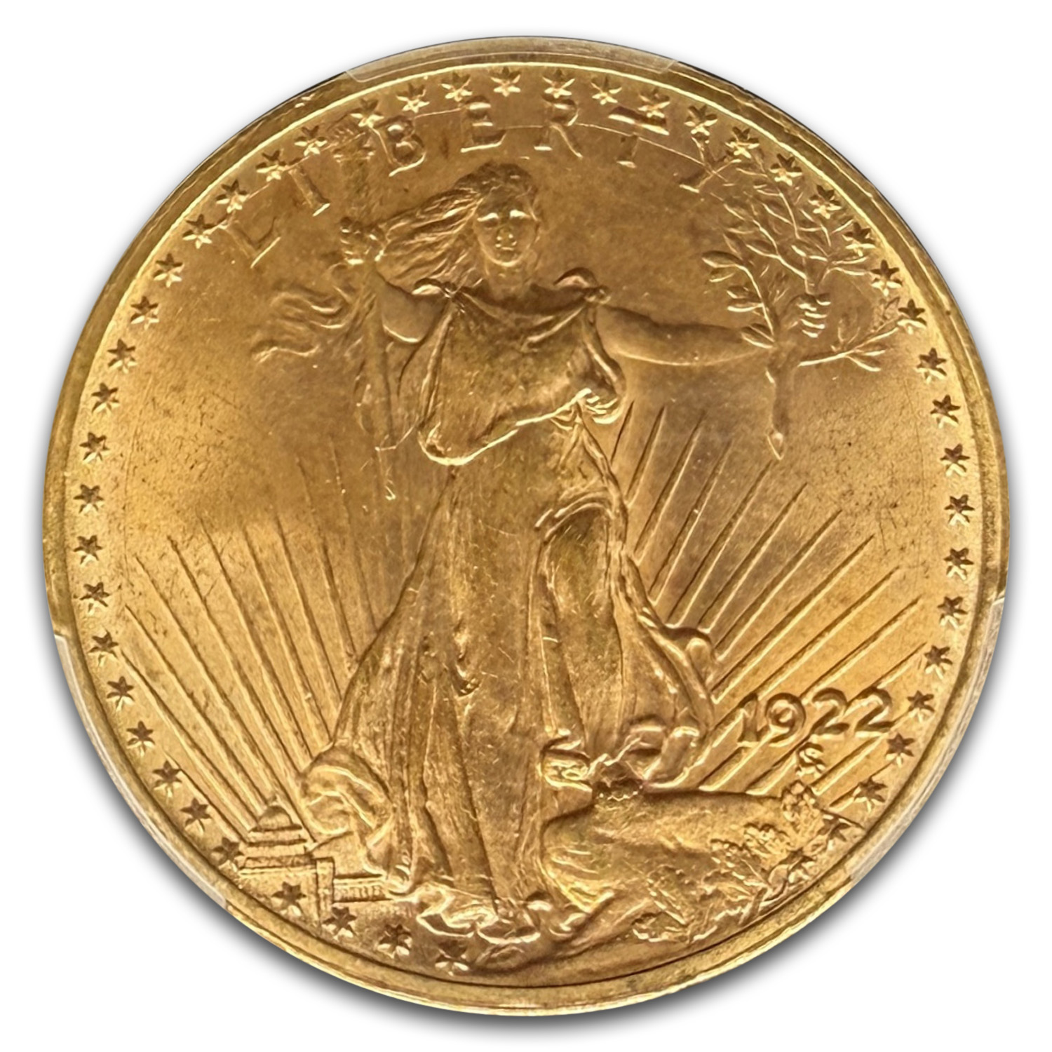 1922 $20 St Gaudens Gold Double Eagle MS-66 PCGS