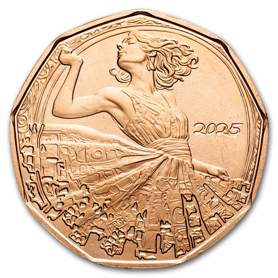 2025 Austria Copper €5 New Year's: Dance Away