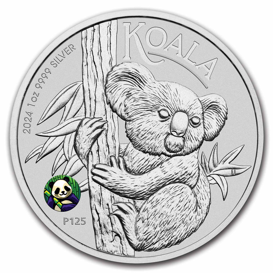 2024 AUS 1 oz Silver Koala Beijing Expo Colorized Panda Privy