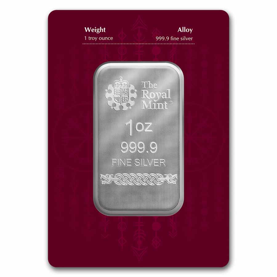 1 oz Silver Bar - The Royal Mint & Germania Mint Norse Gods: Odin
