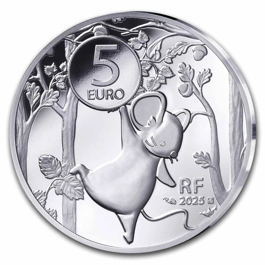 2025 France Silver €5 Colorized Proof My First Coin Collection