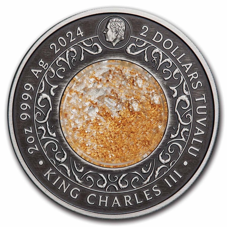 2024 Tuvalu 2 oz Silver Alicanto Antiqued & Colorized (Box)