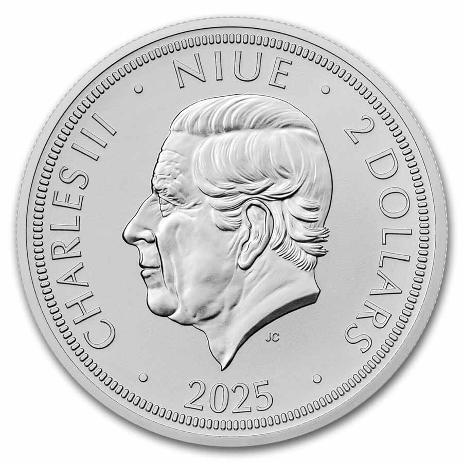 2025 Niue 1 oz Silver Czech Lion BU