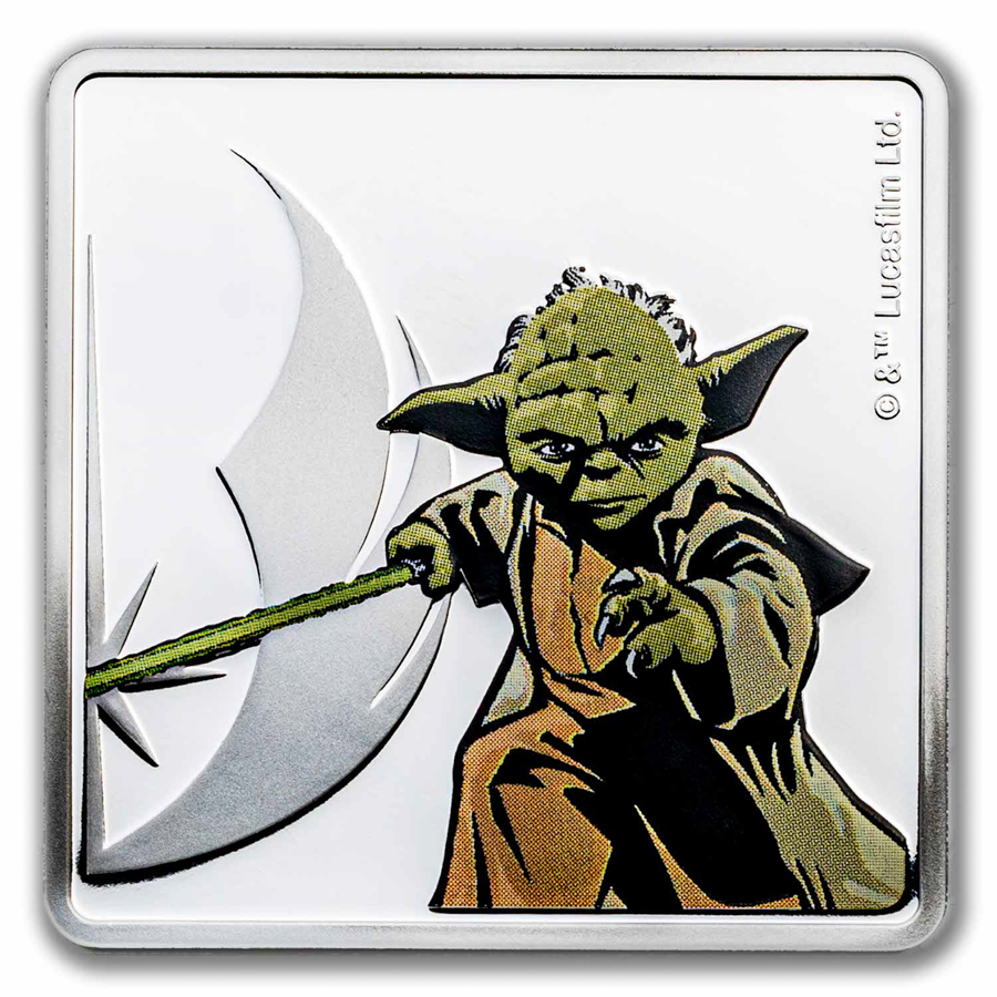 1 oz Silver Medallion - Star Wars Allies: Obi-Wan Kenobi & Yoda