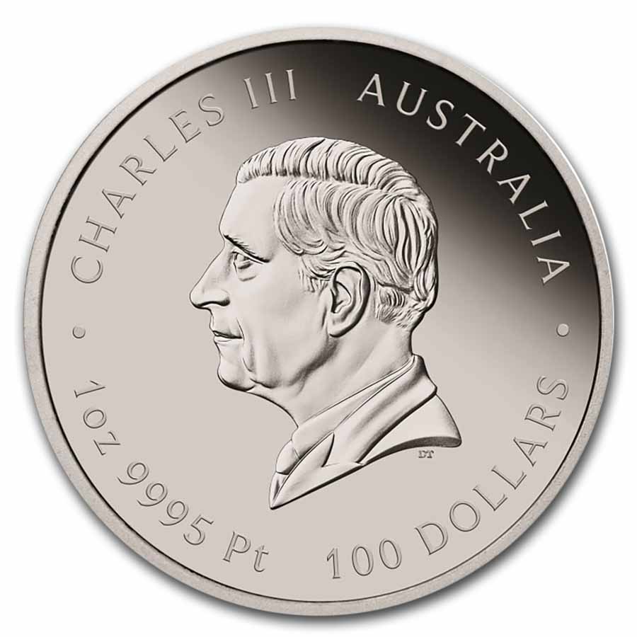 2024 AUS 1 oz Platinum Myths & Legends Rev. Proof Dragon & Koi