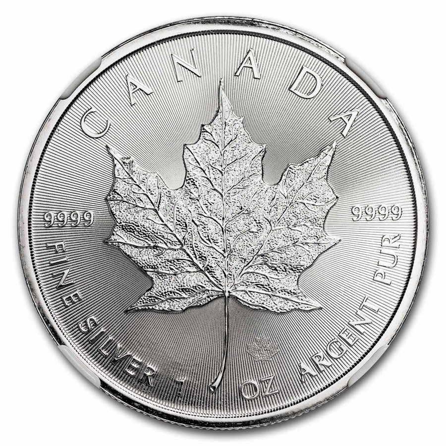 2025 Canada 1 oz Silver Maple Leaf NGC Gem BU Early Release
