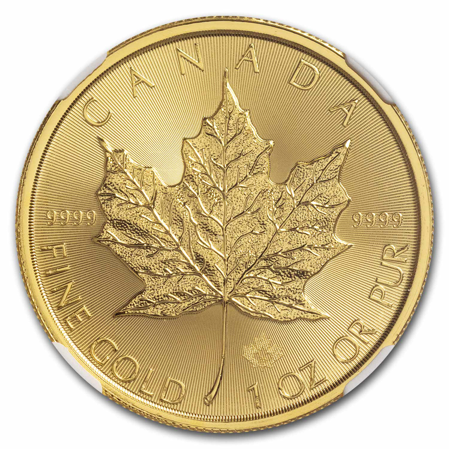 2025 Canada 1 oz Gold Maple Leaf Gem BU NGC Early Release