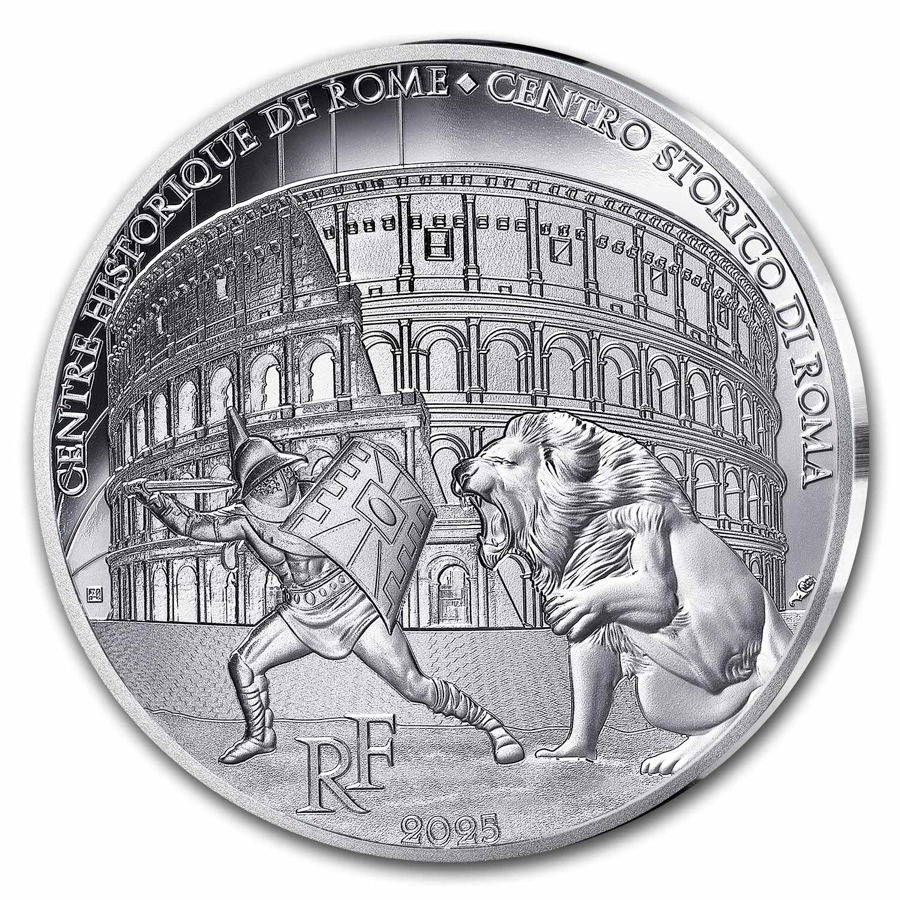 2025 France €10 Silver Proof UNESCO (Colosseum)