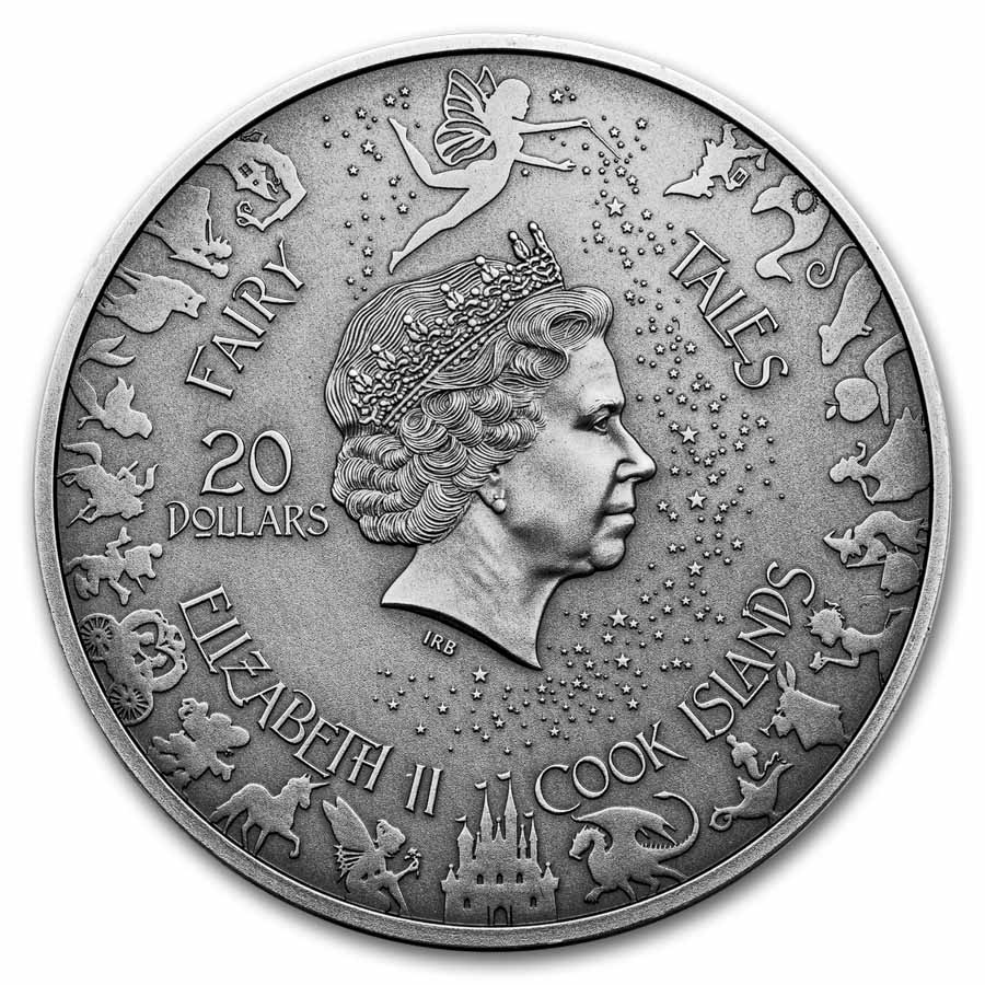 2023 Cook Islands 3 oz Silver Fairy Tales: Alice in Wonderland