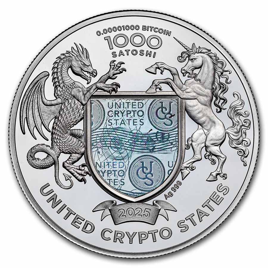 2025 American Buffalo United Crypto States 1 oz Proof Silver