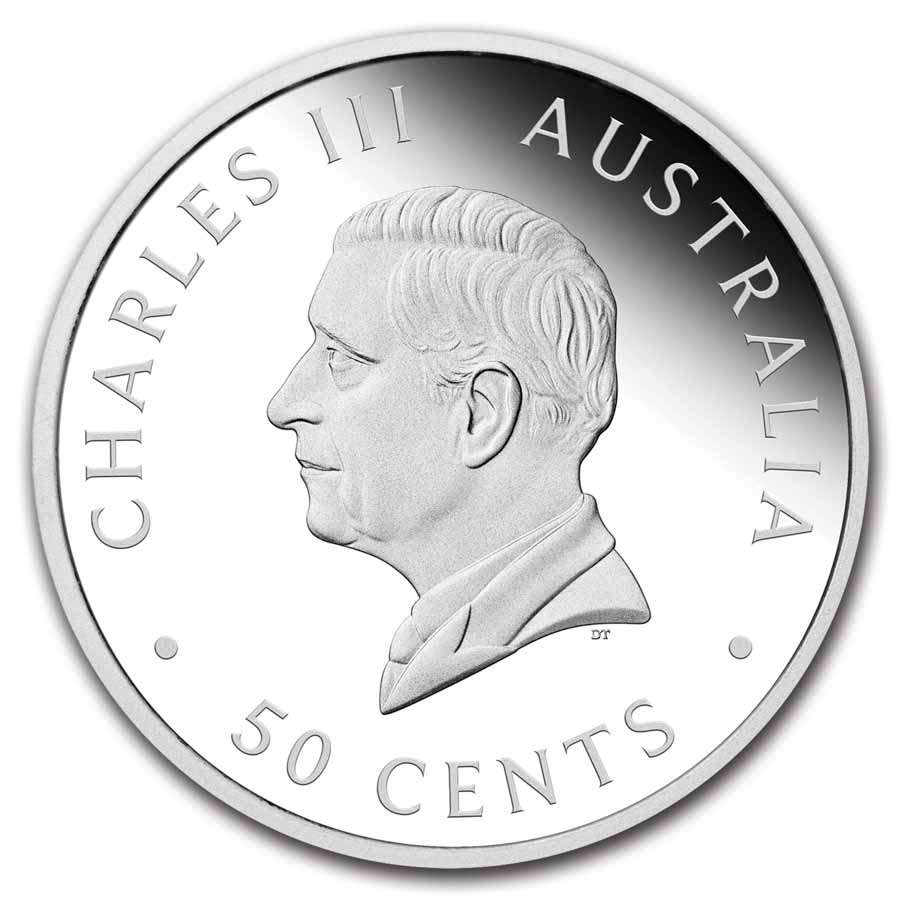 2025 Australia 1/2 oz Silver Colorized Happy Birthday PF (Card)