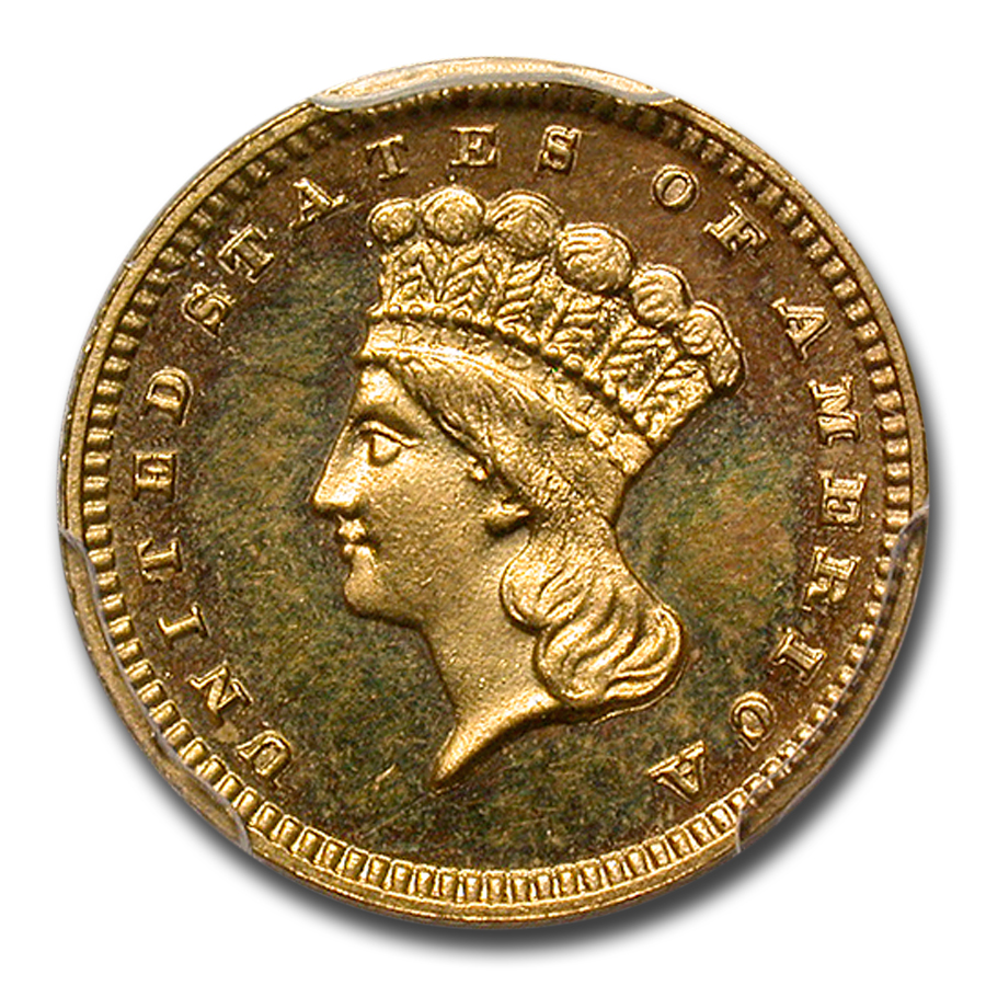 1885 $1 Indian Head Gold PR-65+ Cameo PCGS CAC