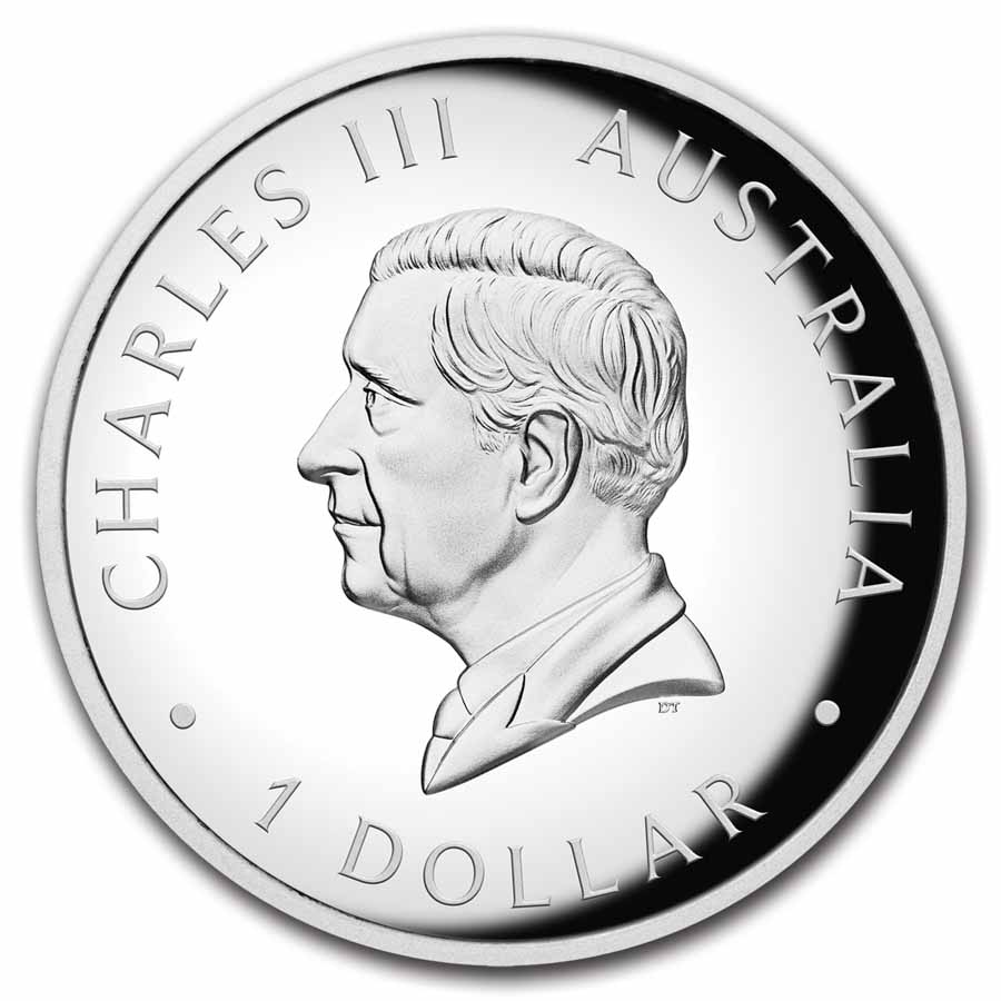 2025 Australia 1 oz Silver Kangaroo Colorized Proof (High Relief)