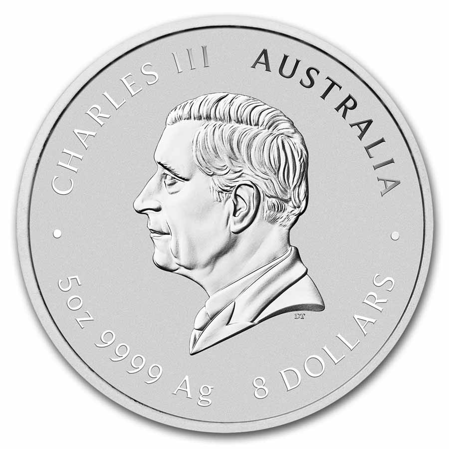 2025 Australia 5 oz Silver Lunar Snake BU (Colorized, SIII)
