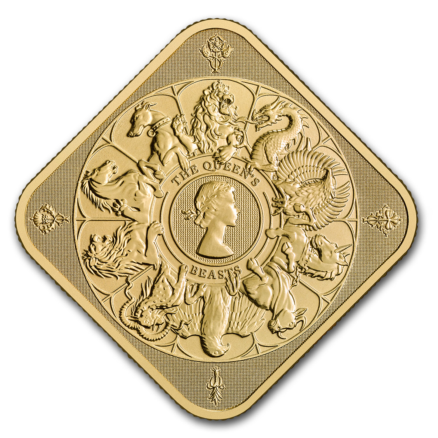 1 oz Gold Bar - The Royal Mint Queen's Beast Completer Bar