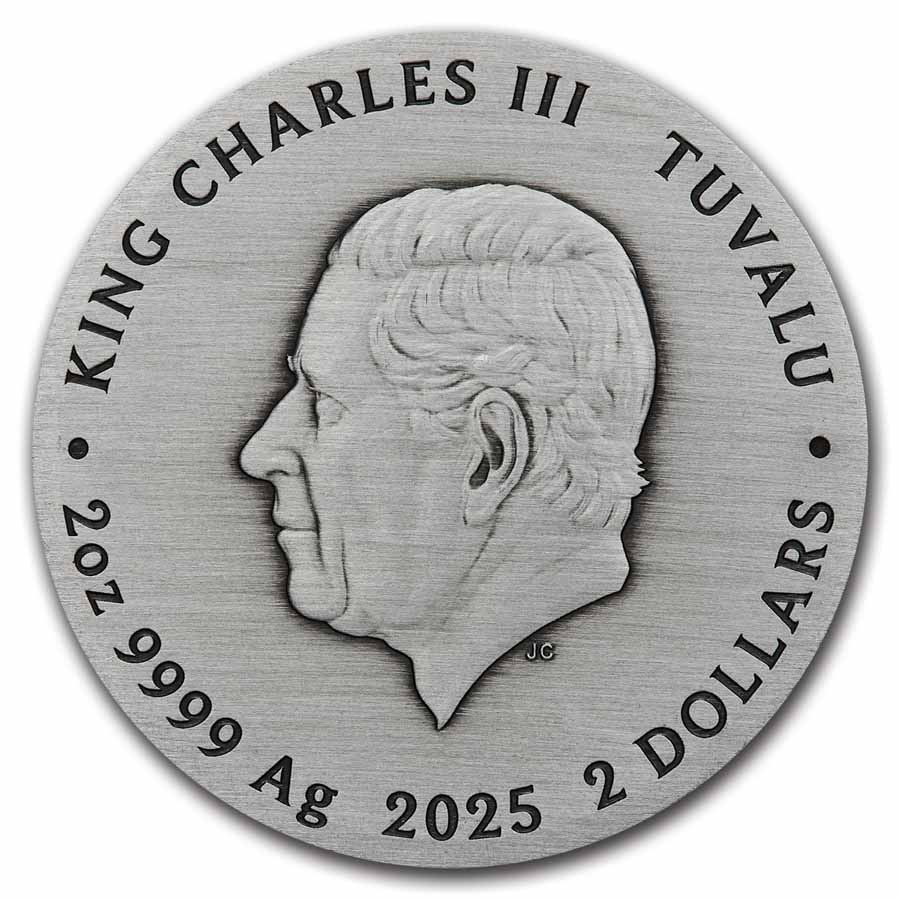 2025 AUS 2 oz Silver Fate The Moirai Antiqued & High Relief (Box)