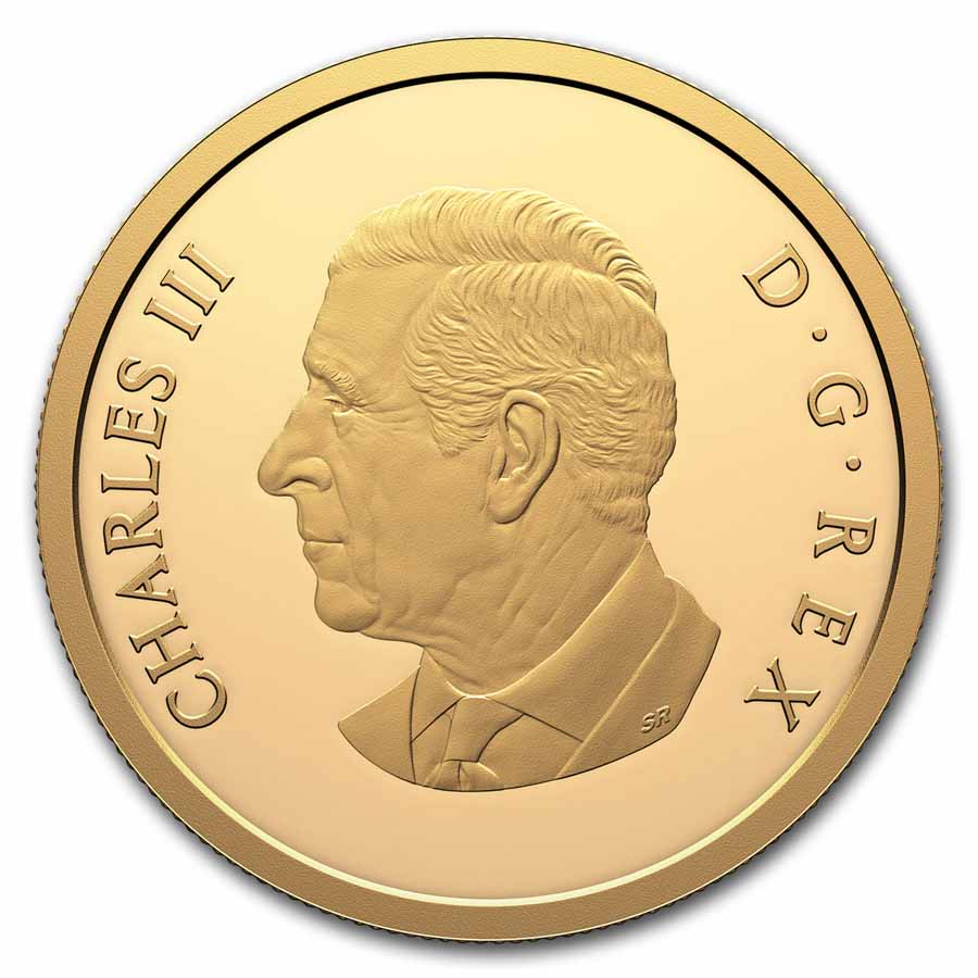 2025 Canada 1/2 oz Gold $200 Tall Ships: Three-masted Schooner