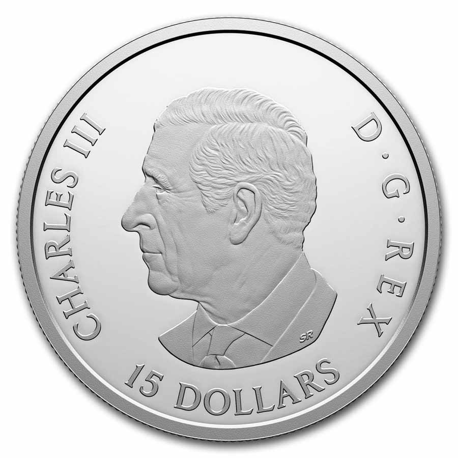 2025 Canada 1 oz Pf Silver $15 Tall Ships: Three-masted Schooner