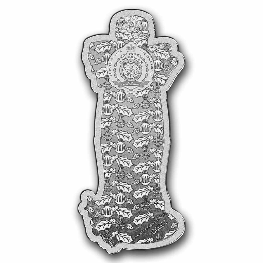2025 Coca-Cola® 1 oz Silver Happy Holidays Bottle Coin