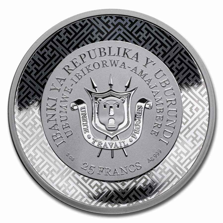 2026 Burundi 2 oz Silver & Jade Year of the Horse Proof