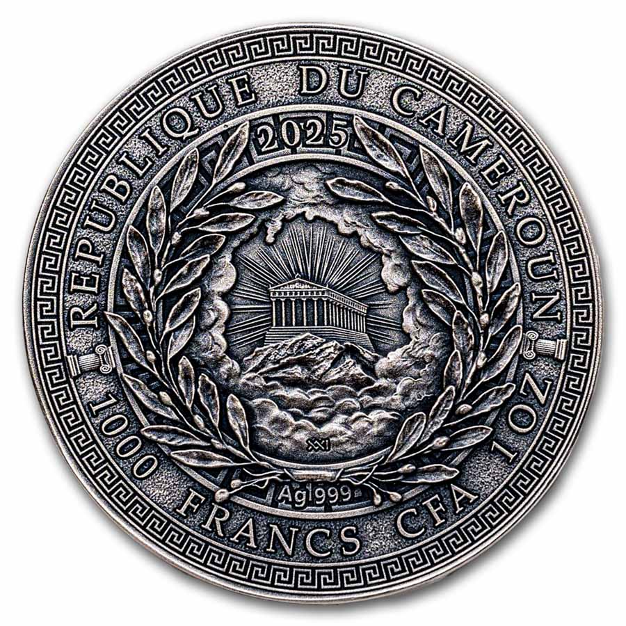 2025 Republic of Cameroon 1 oz Silver Greek Mythology; Moirai