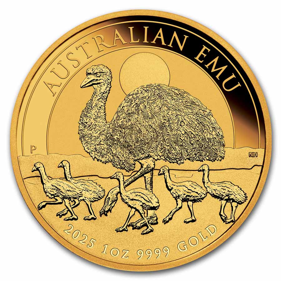 2025 Australia 1 oz Gold Emu BU