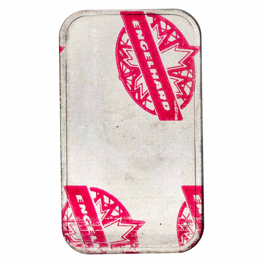1 oz Silver Bar - Engelhard (Tall/Maple/Smooth/Red Sealed)