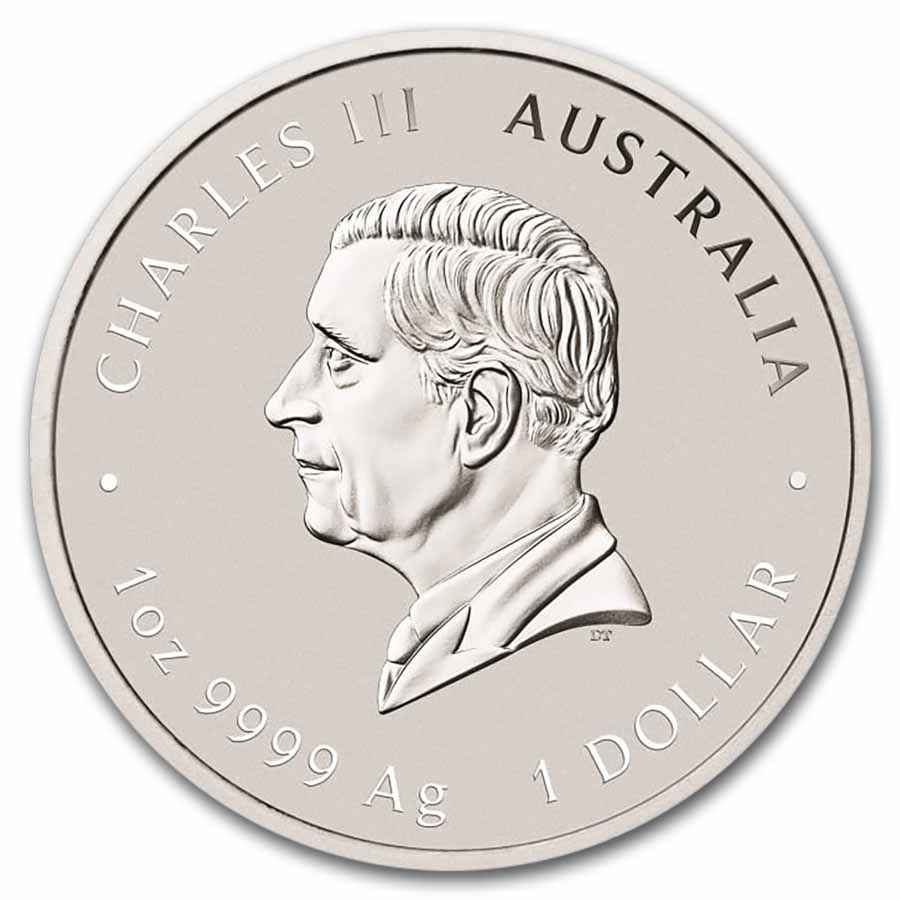 2025 AUS 1 oz Silver Double Phoenix Colorized (Red, Card)
