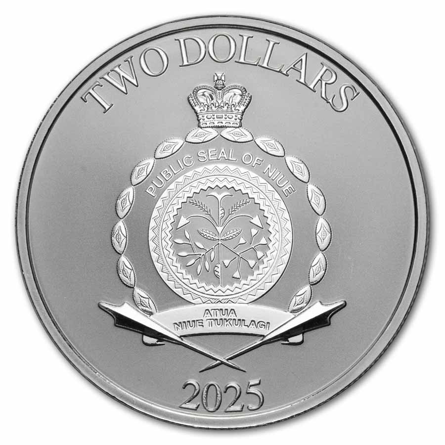 2025 Niue 1 oz Silver $2 Star Wars: Princess Leia Bullion Coin