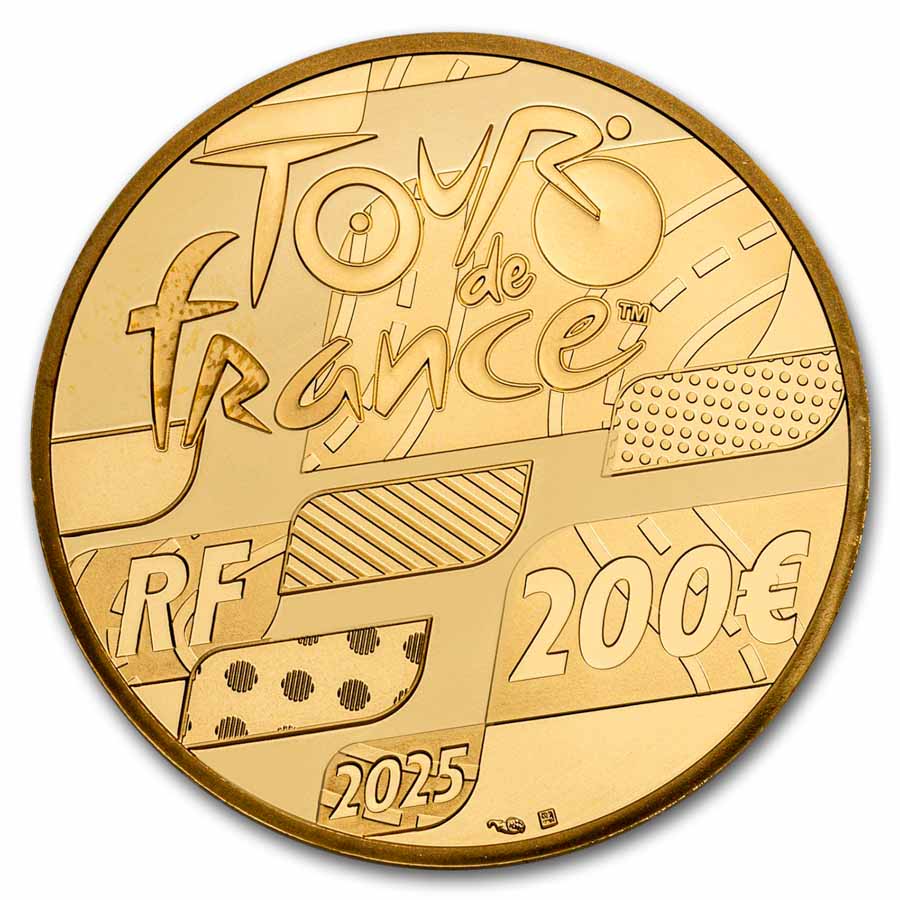 2025 1 oz Proof Gold €200 Tour de France (w/ Box & COA)