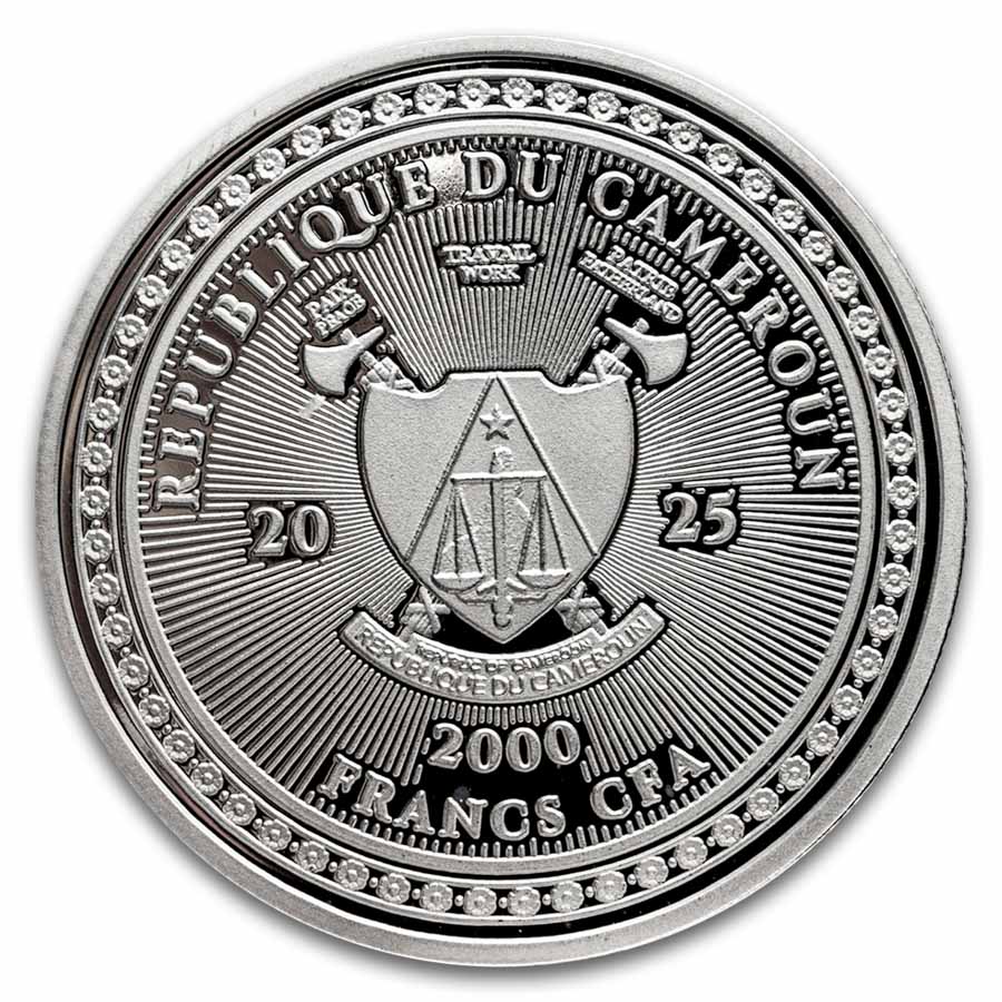 2025 Cameroon 1 oz Silver Last Supper Colorized