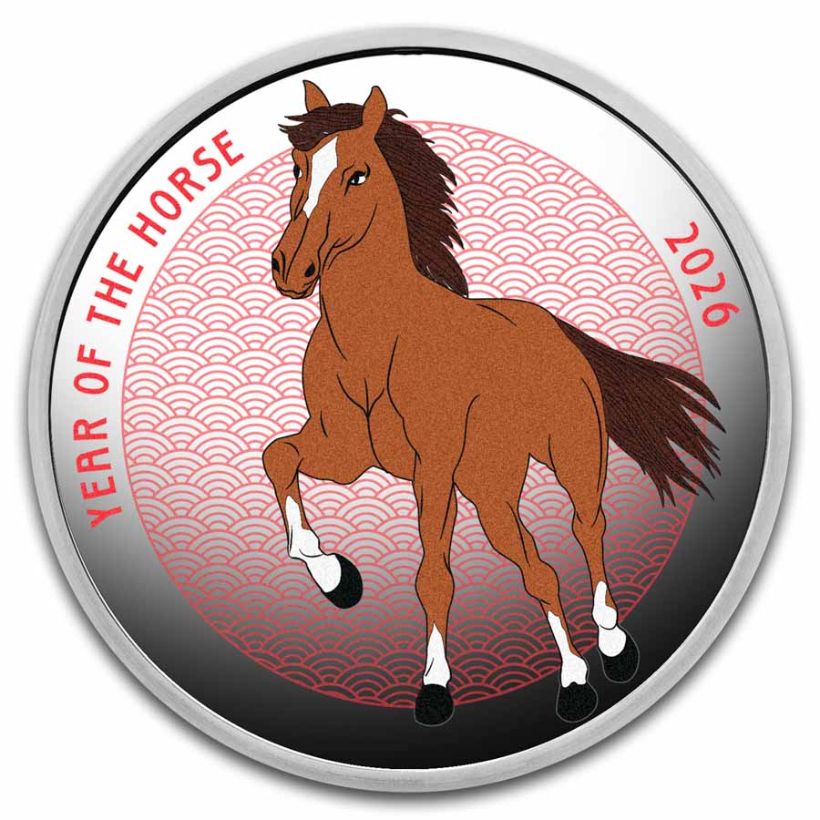 1 oz Silver Colorized Proof - 2026 Year of the Horse (Series 2)