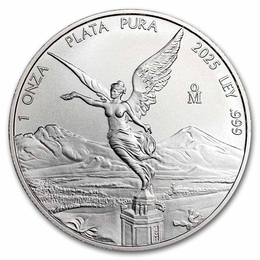 2025 Mexico 1 oz Silver Libertad MS-69 NGC (ER, Coat of Arms)
