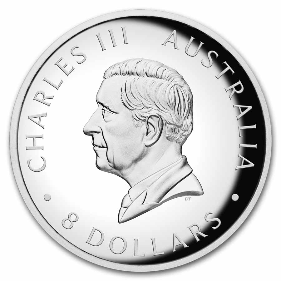 2025 Australia 5 oz Silver Swan Proof (High Relief, w/Box & COA)