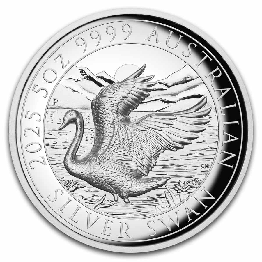 2025 Australia 5 oz Silver Swan PR-70 PCGS HR (FS, Swan Label)