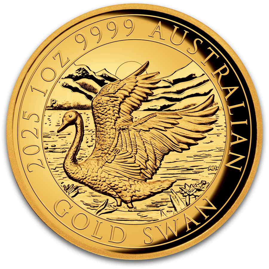 2025 Australia 1 oz Gold Swan COA #9 PR-70 PCGS HR (FDI)