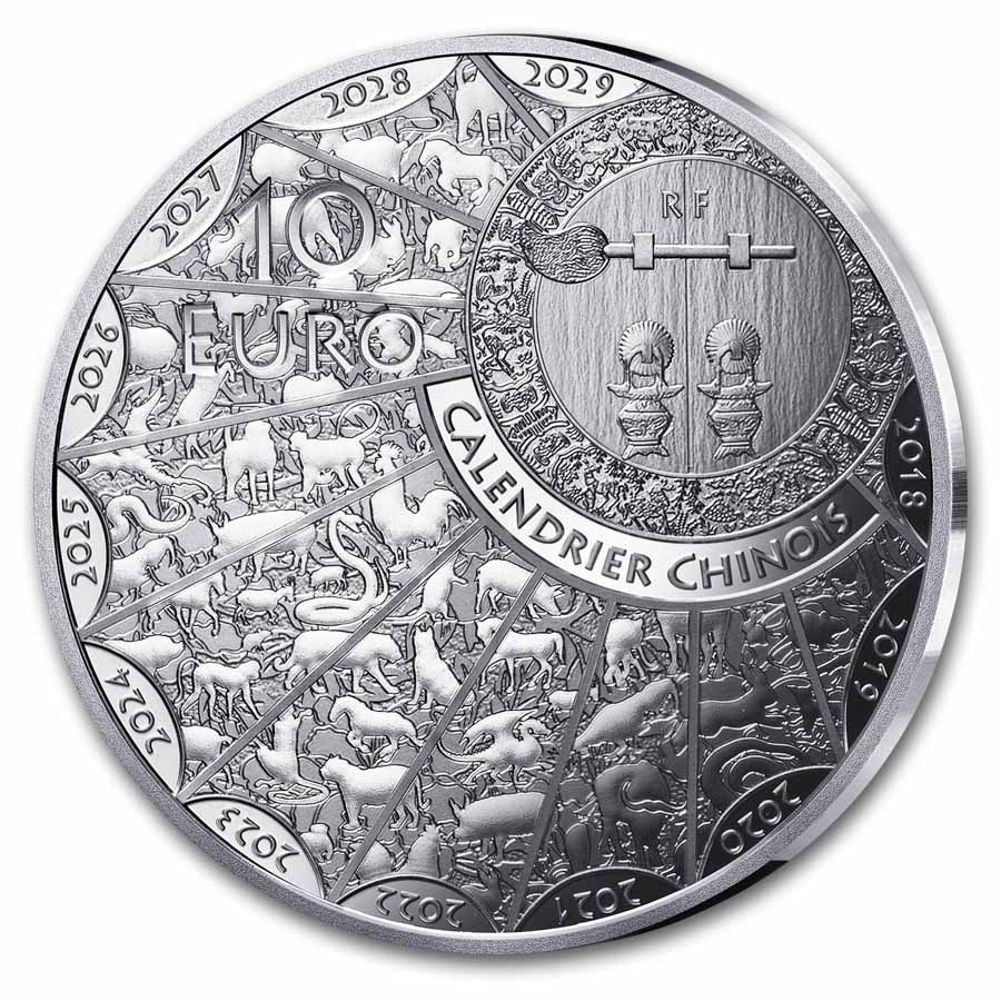 2026 France Silver €10 Year of the Horse Proof (Lunar)