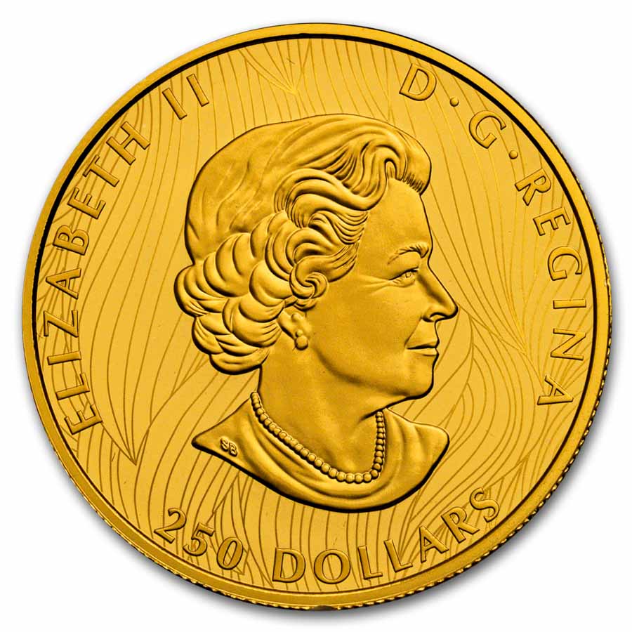 2021 Canada Proof Gold $250 Bold Bison EHR