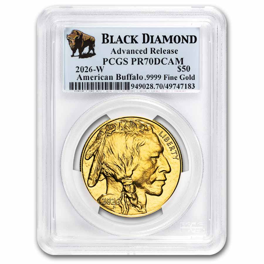 2026-W 1 oz Proof Gold Buffalo PR-70 PCGS (AR, Black Diamond)