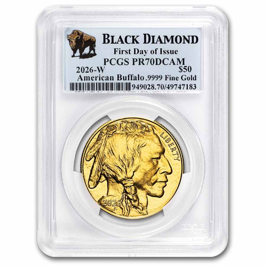 2026-W 1 oz Proof Gold Buffalo PR-70 PCGS (FDI, Black Diamond)