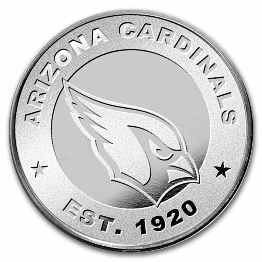 NFL Arizona Cardinals 1 oz Silver Round (w/Box)