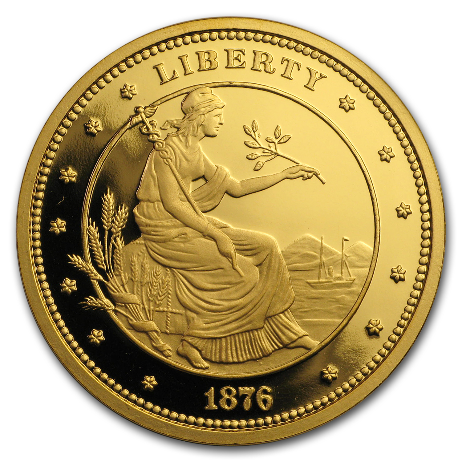 1 oz Gold Round - $100 Gold Union George T. Morgan Proof UCAM NGC