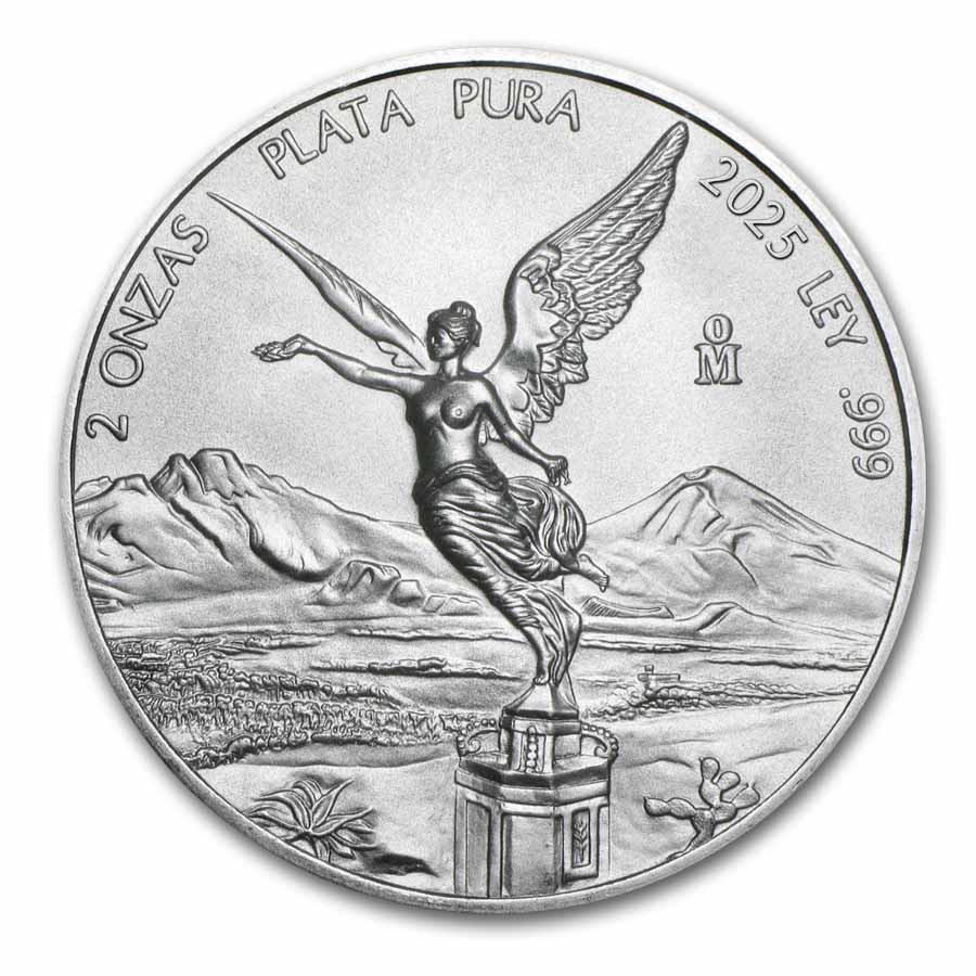 2025 Mexico 2 oz Silver Libertad MS-70 NGC (ER, Coat of Arms)