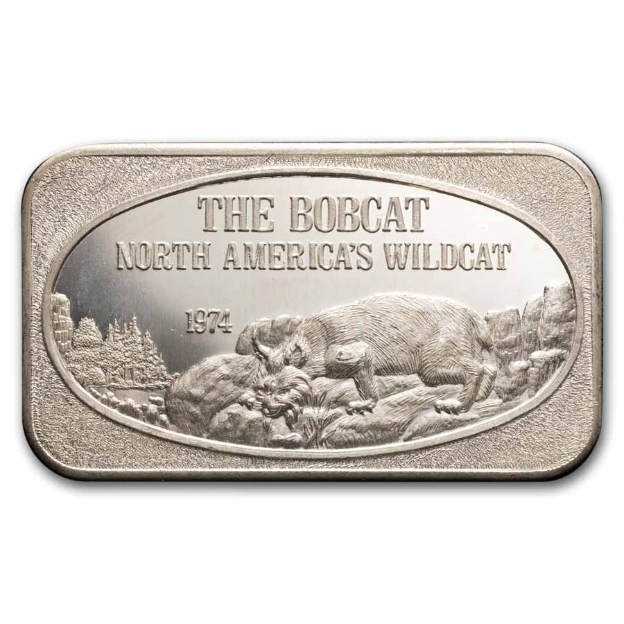 1 oz Silver Bar - The Bobcat (U.S. Silver Corporation)