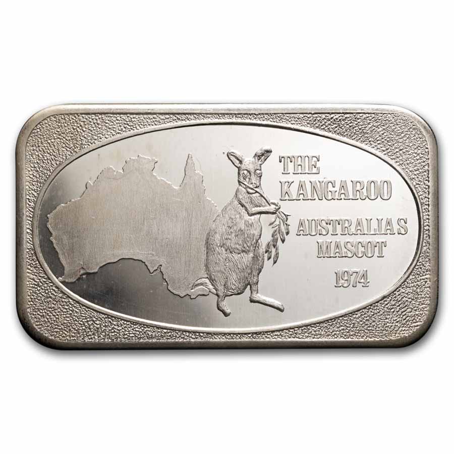 1 oz Silver Bar - The Kangaroo (U.S. Silver Corporation)